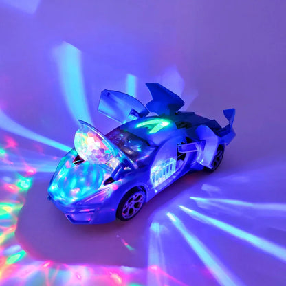 Electric Dancing Deformation Rotating Universal Police Car Toy